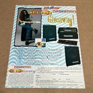 Neil Zaza - Rocktron Giveaway - 1996 Print Promo Advertisement